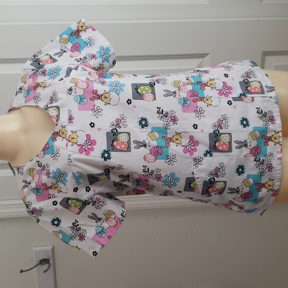 Easter Scrub Top